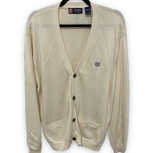 Chaps Sweater Grandpa Style Cardigan Mens Size xLarge Button Closure Long Sleeve